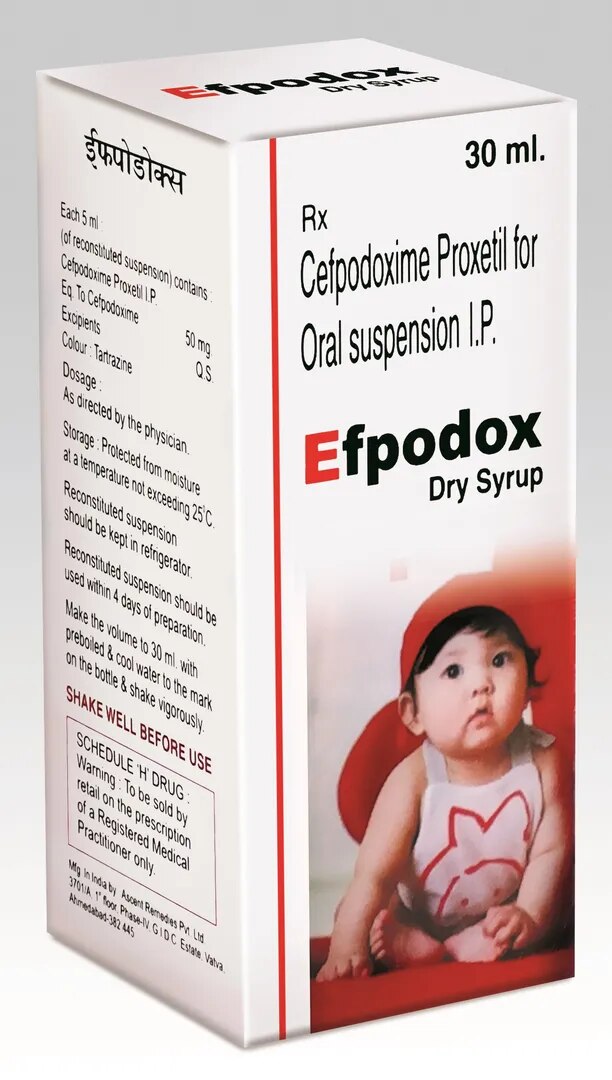 Cefpodoxime Proxetil 50 mg/5 ml Dry syrup image 1