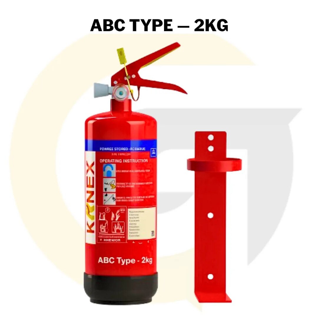 ABC Fire Extinguisher 2kg – ISI Marked | अग्निशामक यंत्र ₹425 में | Dry Powder for Home, Office & Factory Use image 1