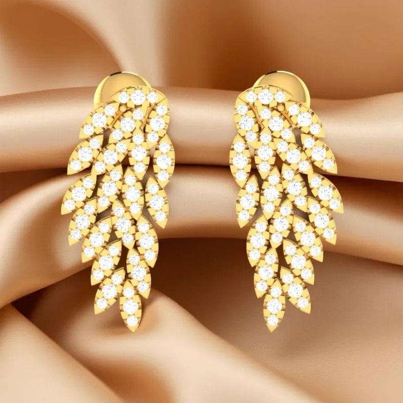 Lab Grown Diamond Earrings Delhi image 1