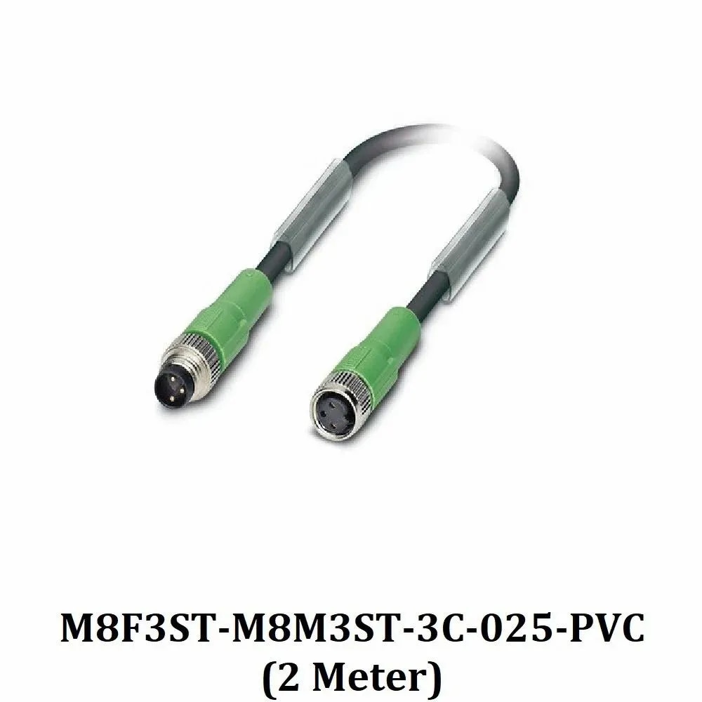 M8 3PIN FEMALE TO MALE CONNECTOR CABLE image 1