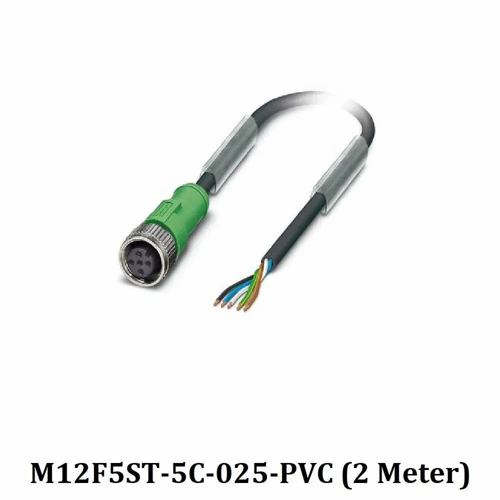 M12 5PIN FEMALE CONNECTOR CABLE image 1