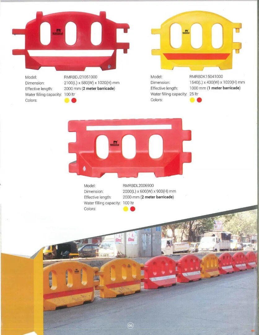 Water Fillable Barrier (Interlocking) image 1