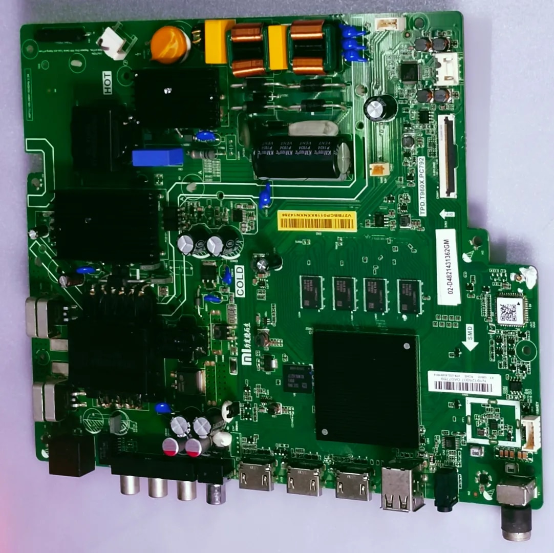 MI 4K Android Led Tv L43M4-4AIN Mother Board, MI 4k Android Led Tv L43M4-4AIN Main Board, MI Android 4K Led Tv L43M4-4AIN Main PCB Board image 1