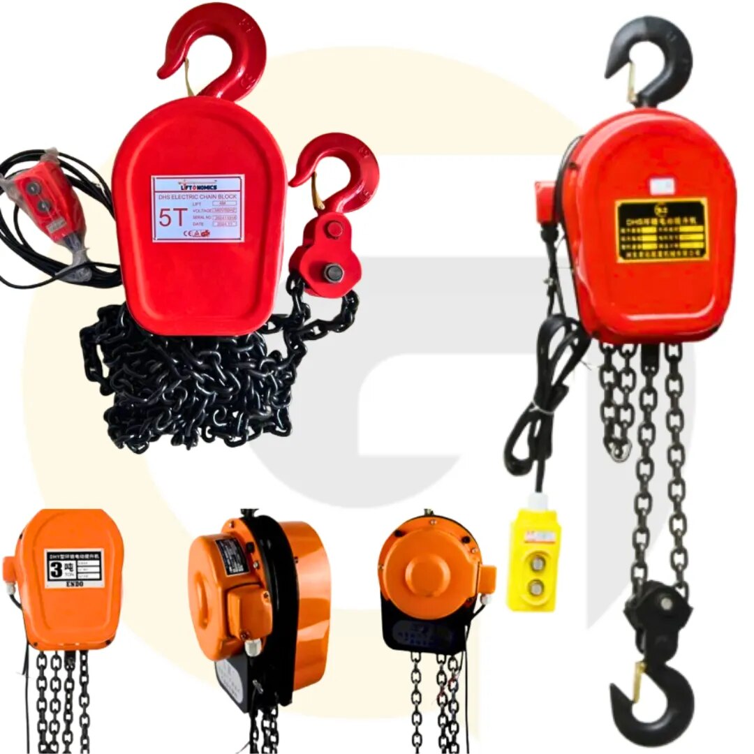 Electric Operated Chain Pulley Block – 2 Ton | 9 Meter Chain | Heavy Duty Motorised Hoist | Goyals Industrial Hub Delhi image 1