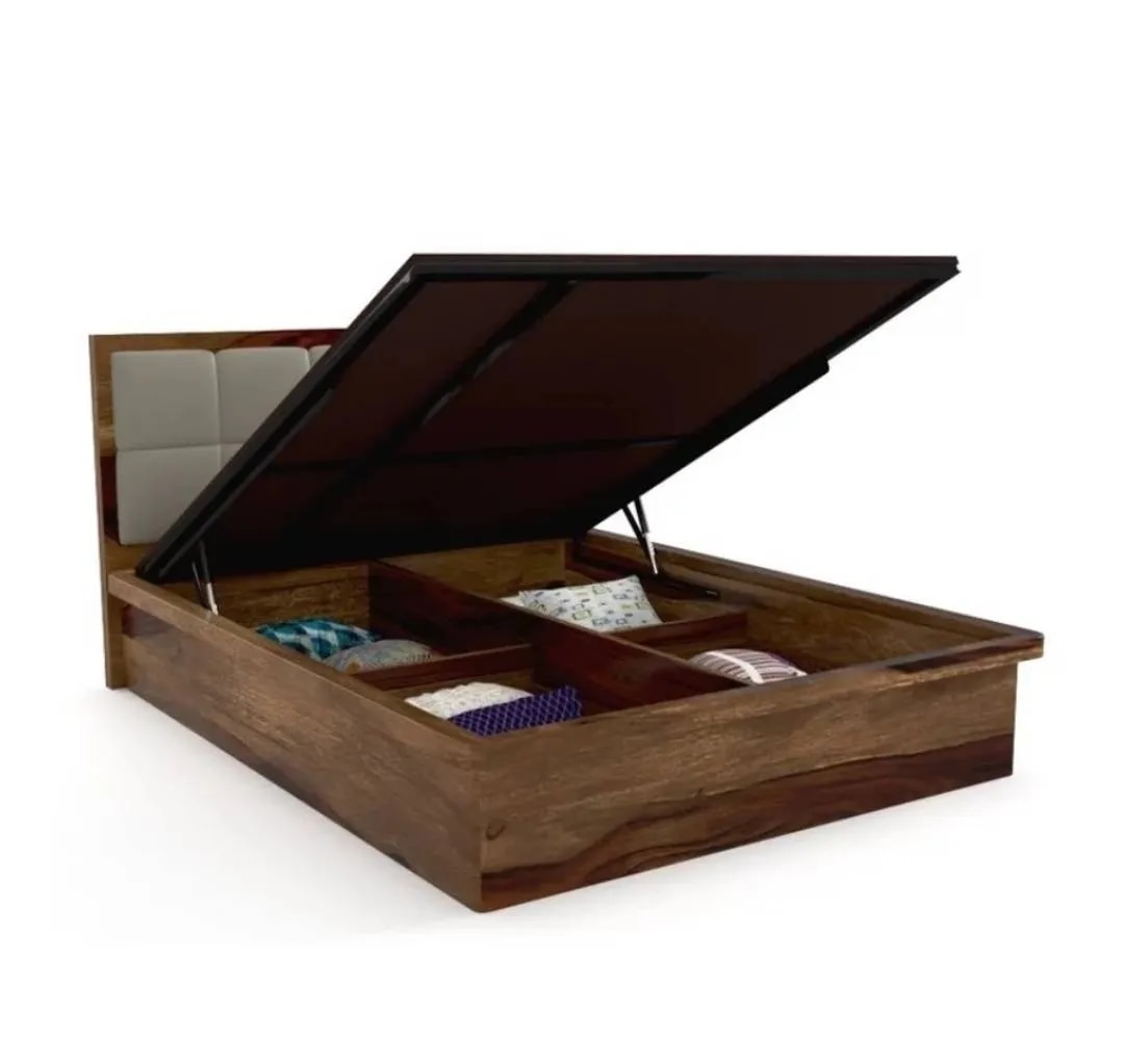 WELLS QUEEN size bed with Storage – RWDBQWELLSH-58 image 1