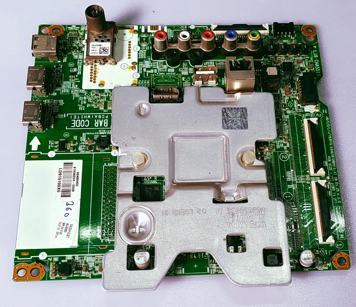 LG 4K Android Led Tv 49UK5360PTE Mother Board, LG 4K Android Led Tv 49UK5360PTE Main Board, LG 4K Android Led Tv 49UK5360PTE Main PCB Board, image 1
