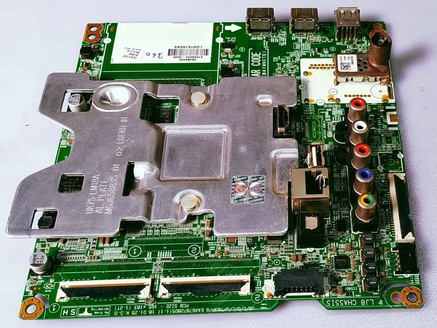 LG 4K Android Led Tv 43UK6360PTE Mother Board, LG 4K Android Led Tv 43UK6360PTE Main Board, LG 4K Android Led Tv 43UK6360PTE Main PCB Board, image 1