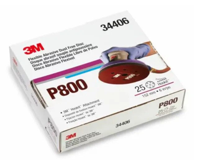 PN34406 Flexible HookIt Abrasives Disc 6 inch P800 image 1