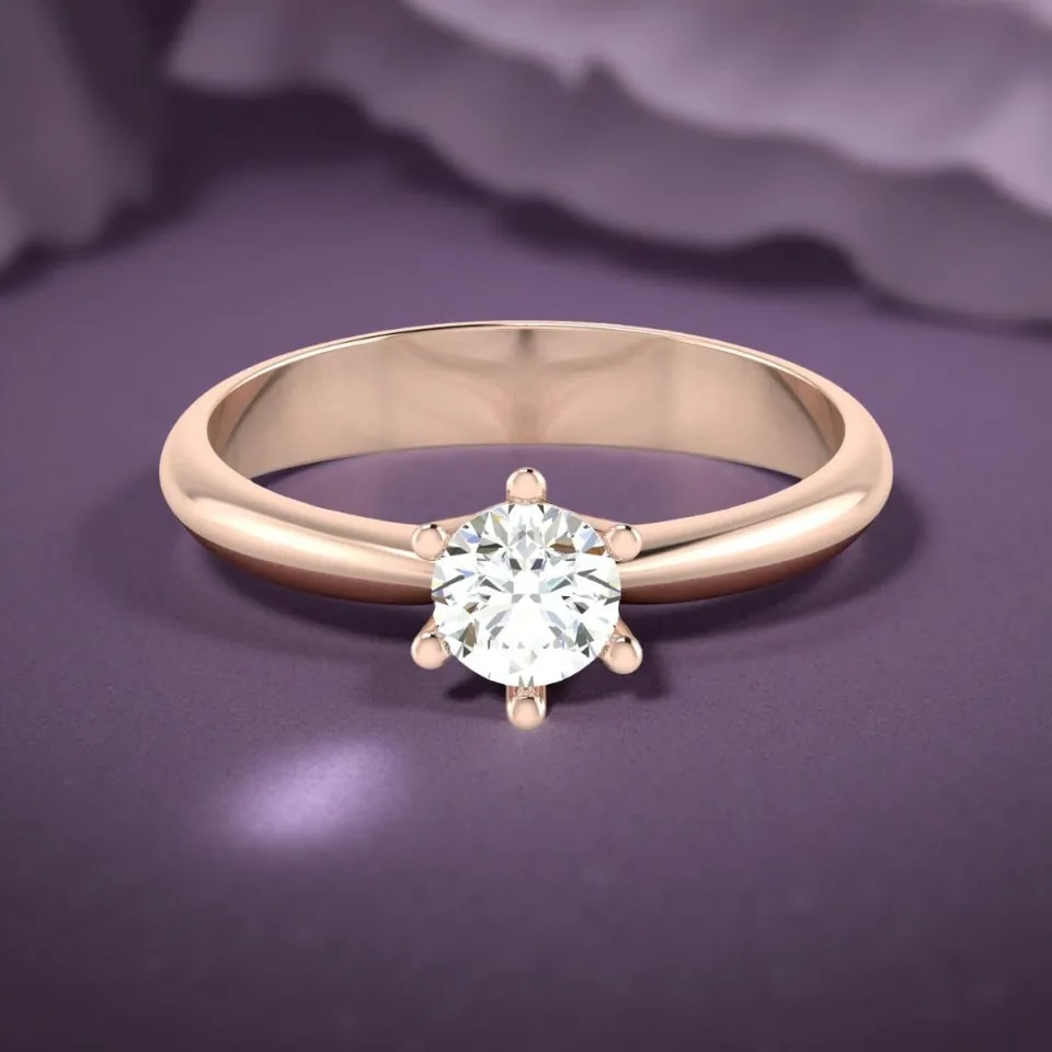 Gold Diamond Ring In 18kt Gold image 1