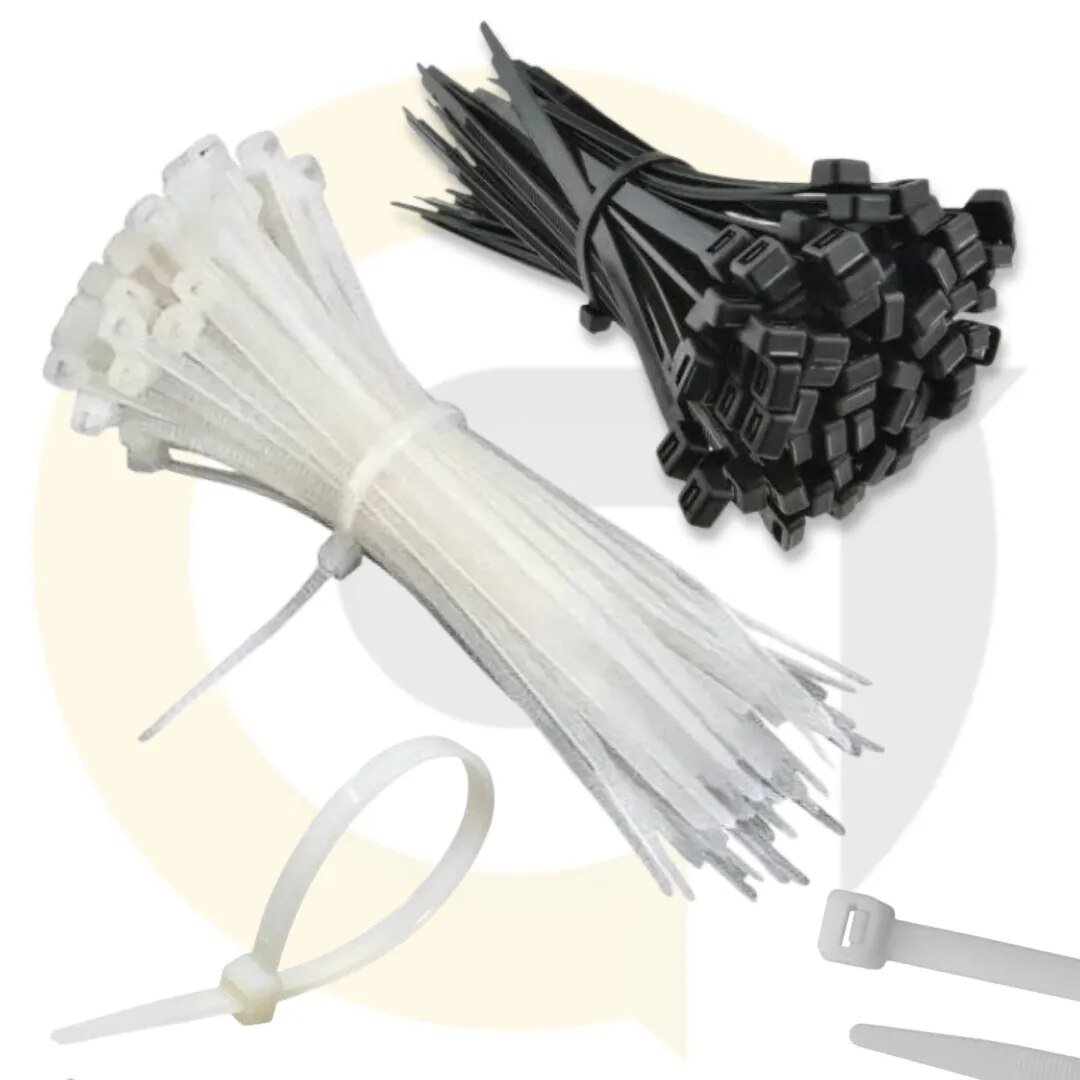 Cable Tie 150 x 3.6mm – Black & White Nylon Zip Ties | Goyals Industrial Hub, Delhi image 1