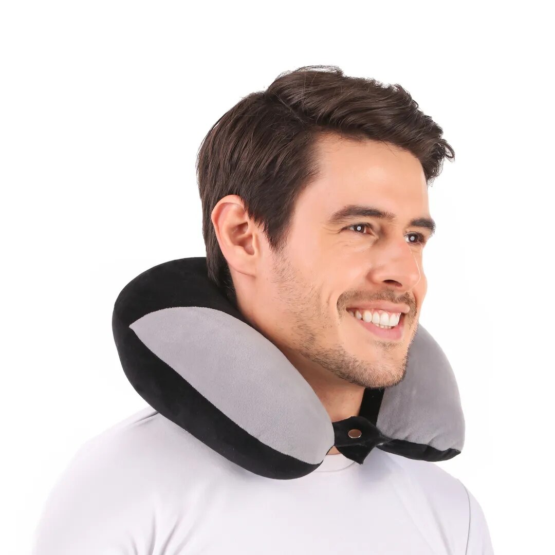 Ergonomically Comfortable Travel Pillow Men & Women image 1