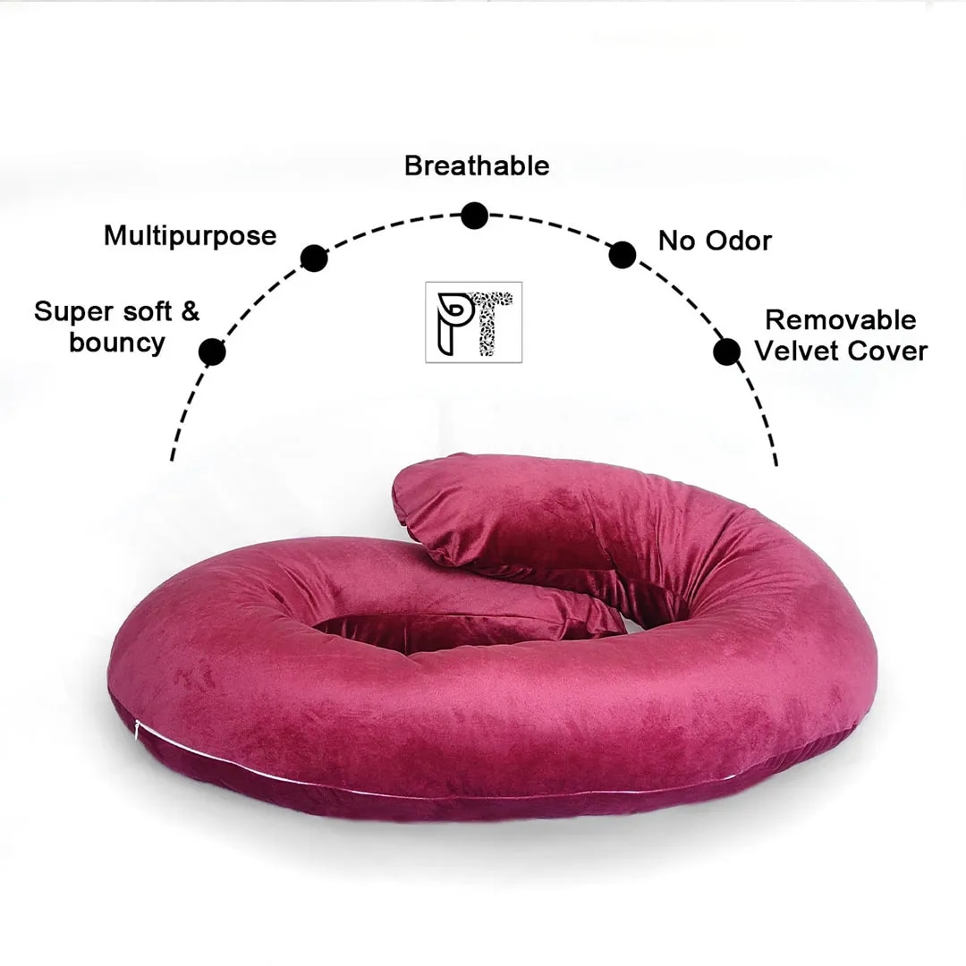Premium Pregnancy C-Shaped Pillow – Full Body Support for Restful Sleep image 1