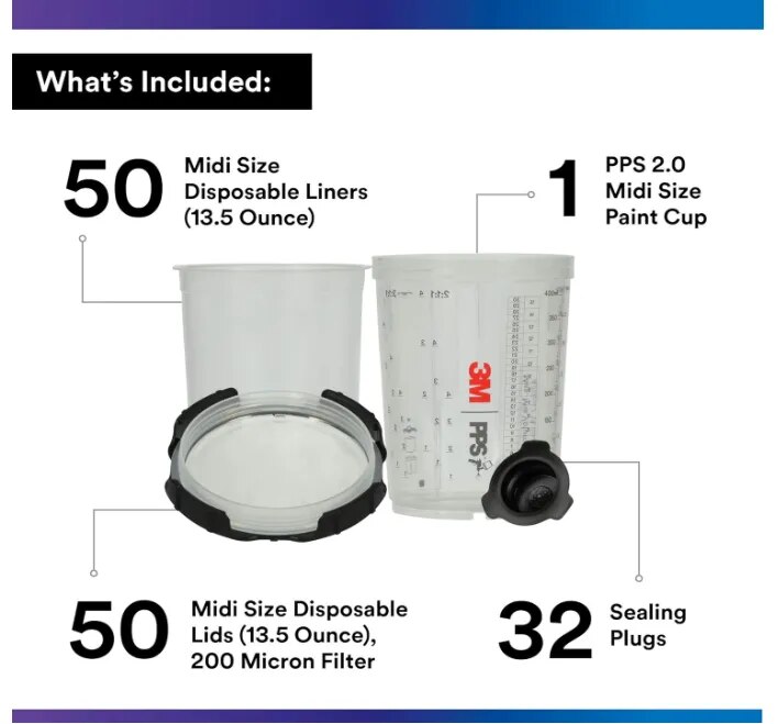 Series 2.0 PPS Lid & Liner Kit 200u - 650mL includes 1 Hard Cup image 1