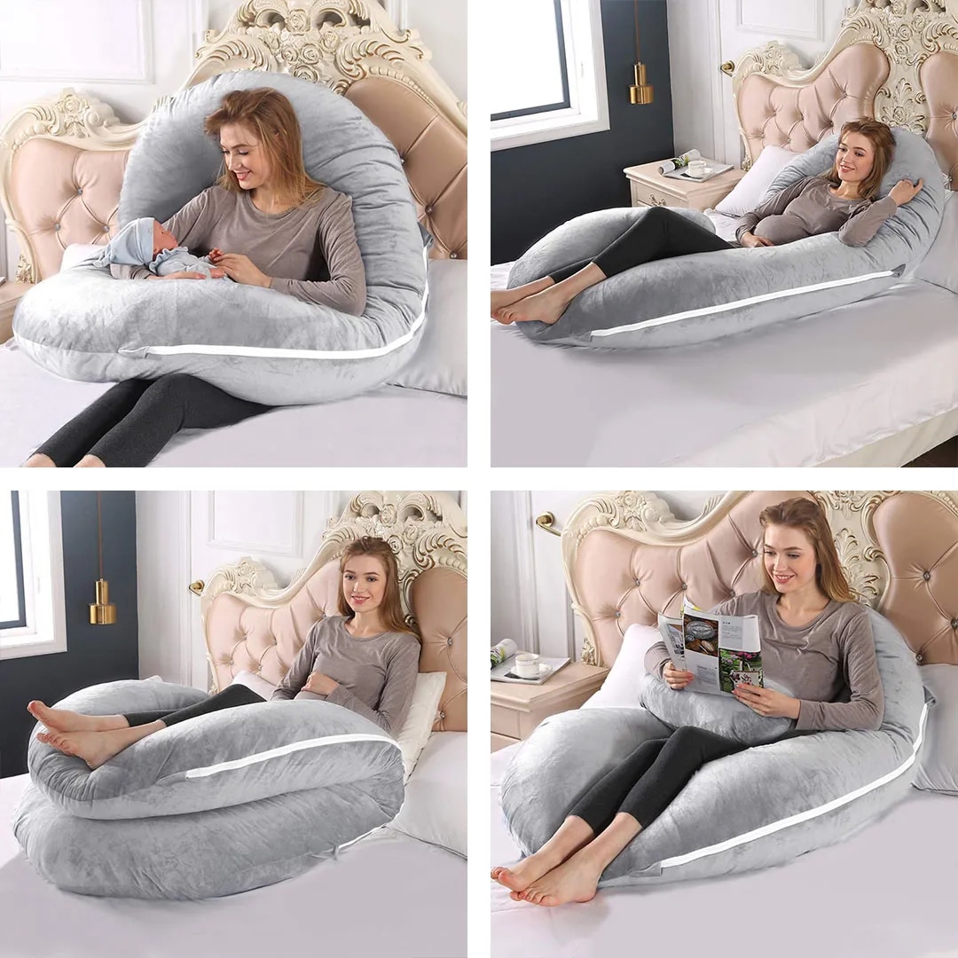 Premium Pregnancy C-Shaped Pillow – Full Body Support for Restful Sleep image 1