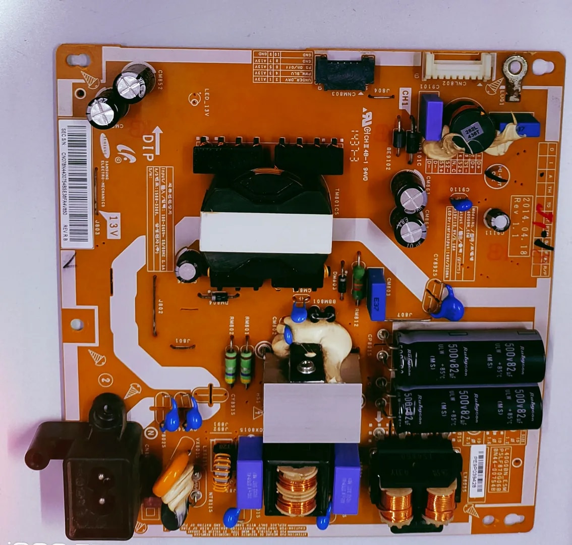 SAMSUNG LED TV UA40H4200AR Power Supply Board, SAMSUNG LED TV UA40H4200AR Smps Board, SAMSUNG LED TV UA40H4200AR Power Supply PCB Board, #wb50 image 1