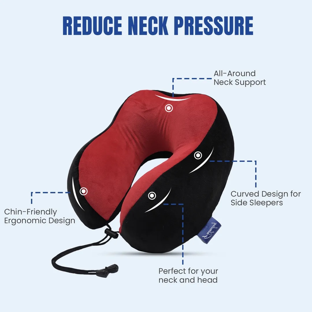 Pillow Tree Memory Foam Travel Neck Pillow – Ergonomic Comfort for Every Journey image 1