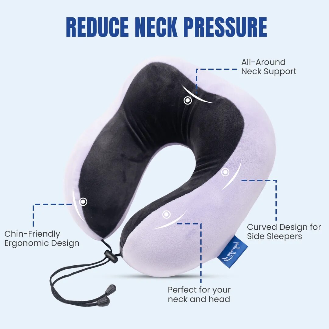 Pillow Tree Memory Foam ContourTravel Neck Pillow – Ergonomic Comfort for Every Journey image 1