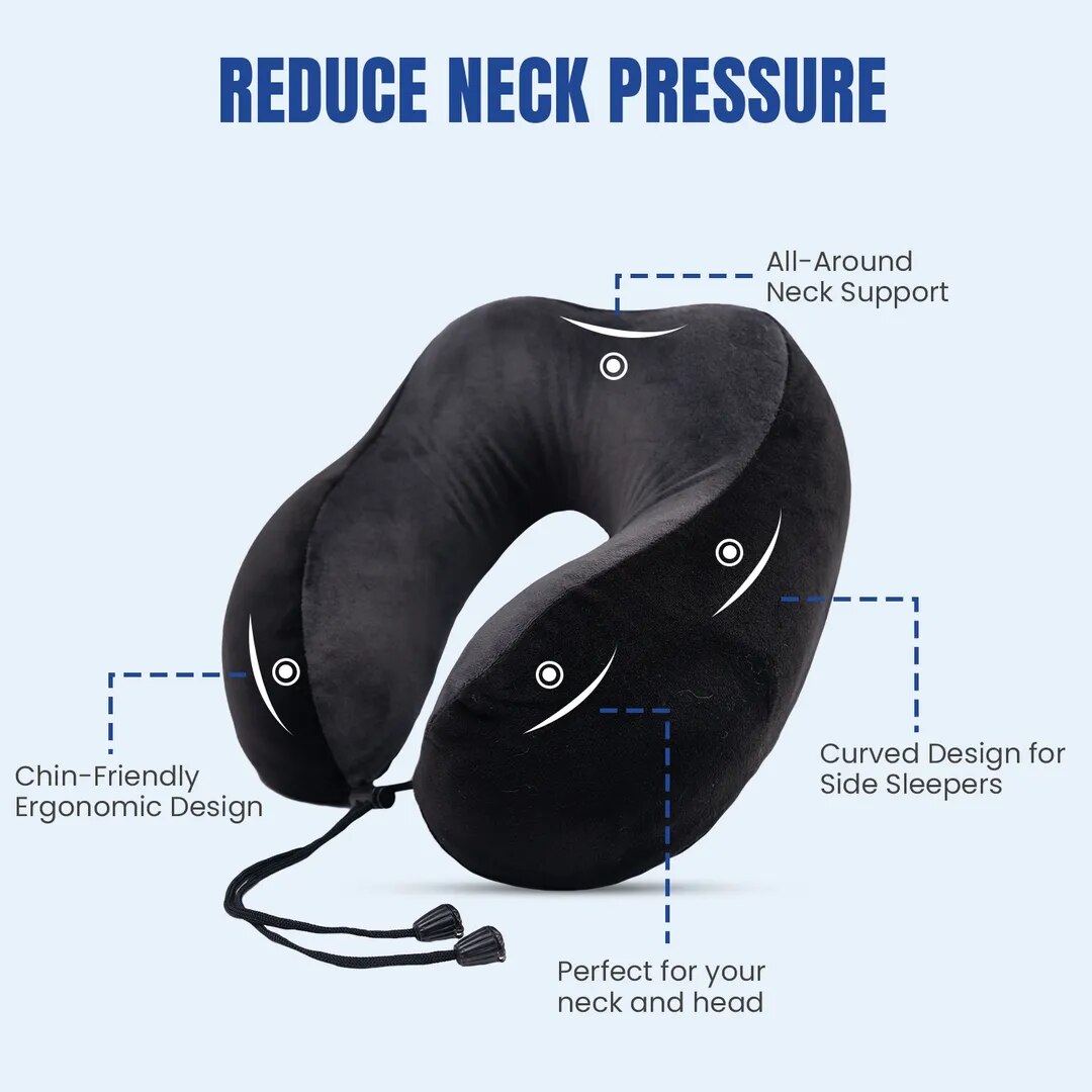 Pillow Tree Memory Foam ContourTravel Neck Pillow – Ergonomic Comfort for Every Journey image 1