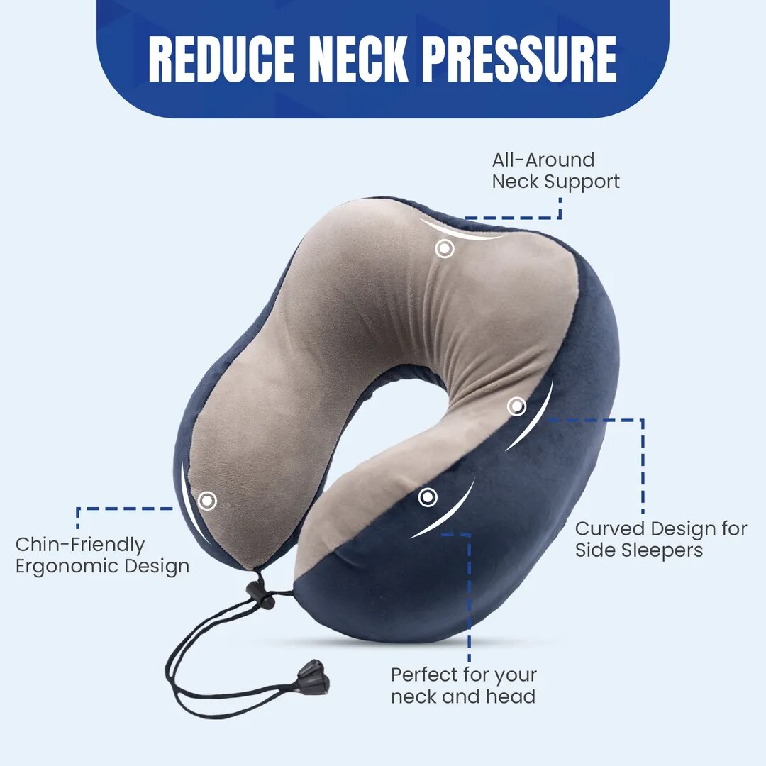 Pillow Tree Memory Foam ContourTravel Neck Pillow – Ergonomic Comfort for Every Journey image 1
