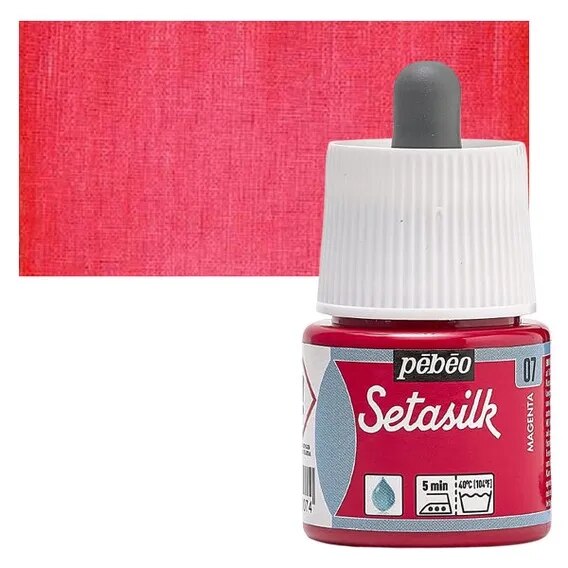 PEBEO SETASILK PAINT - 45 ML BOTTLE - MAGENTA (07) image 1
