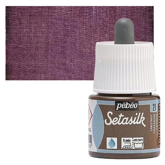 PEBEO SETASILK PAINT - 45 ML BOTTLE - CHESTNUT (21) image 1