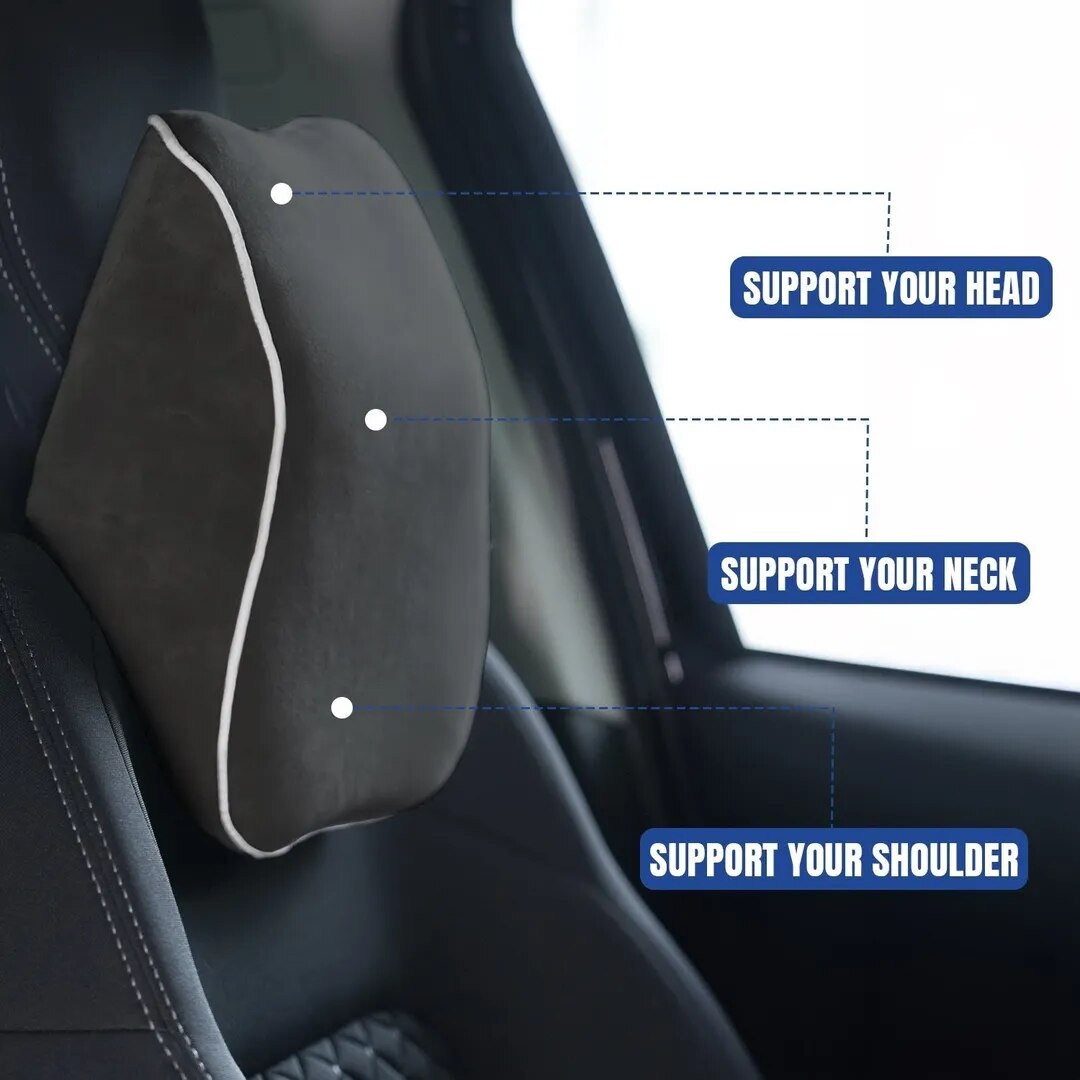 Pillow Tree Car Neck & Headrest Pillow Regular– Premium Comfort & Support for Every Drive image 1