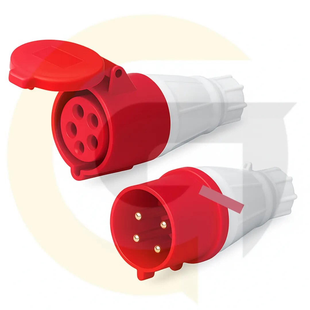 32A 5 Pin Industrial Plug and Socket – Heavy Duty Connector | Goyals Industrial Hub, Delhi image 1