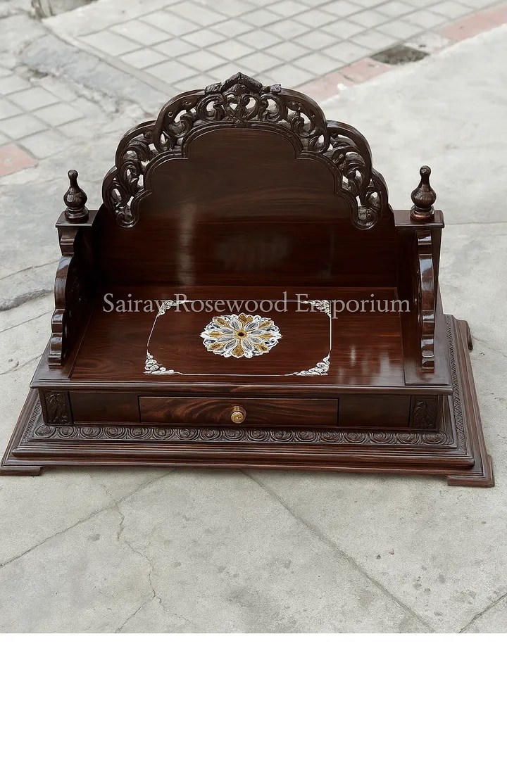 Rosewood Handcrafted Pooja Mandir image 1