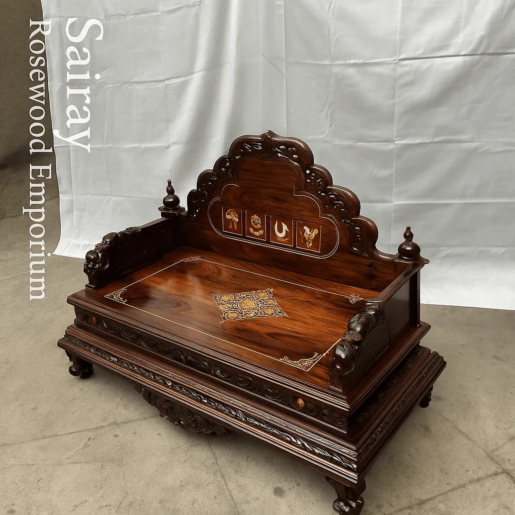 Handcrafted Rosewood Simhasanam / Deity Seat image 1