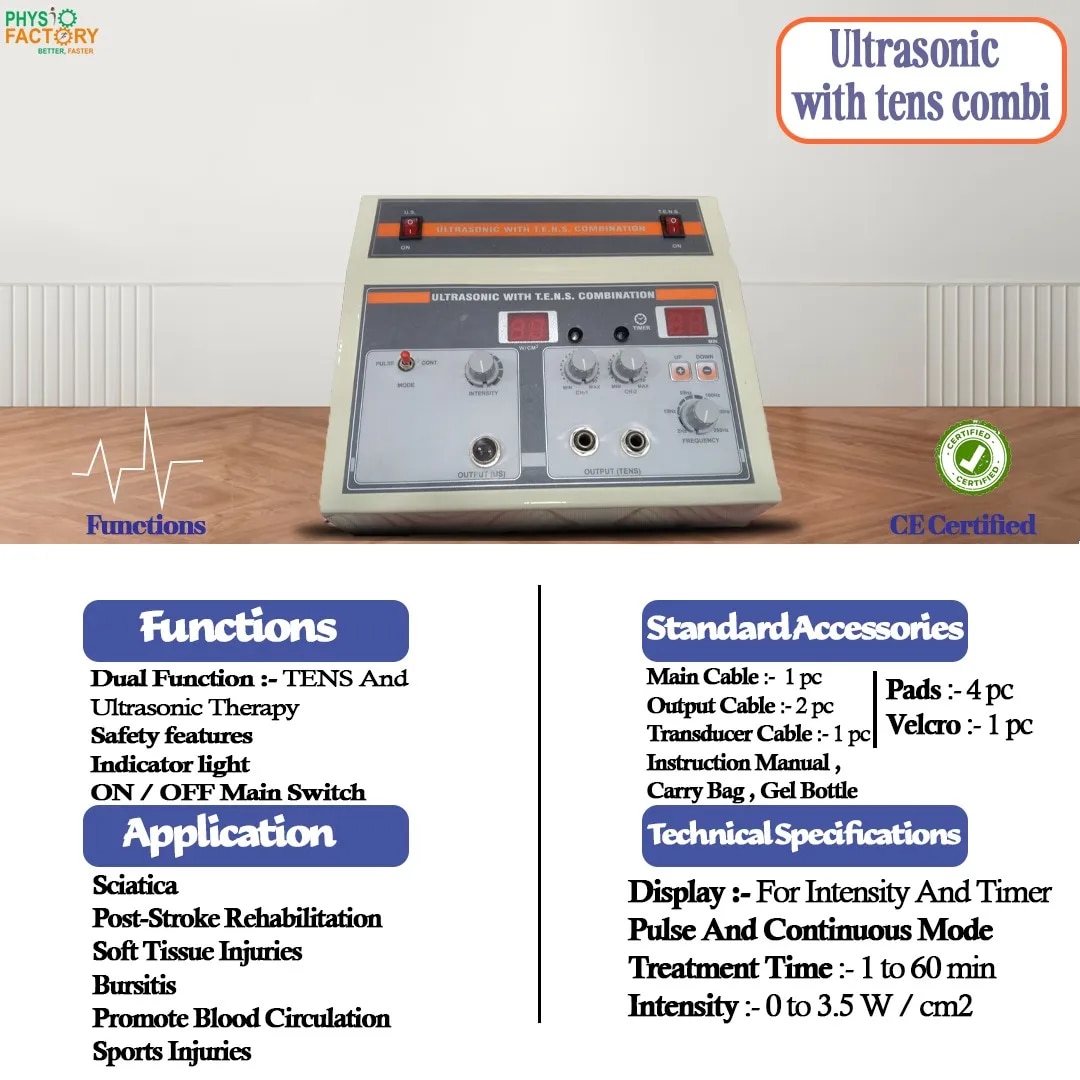 Ultrasonic with tens combi in metal body image 1