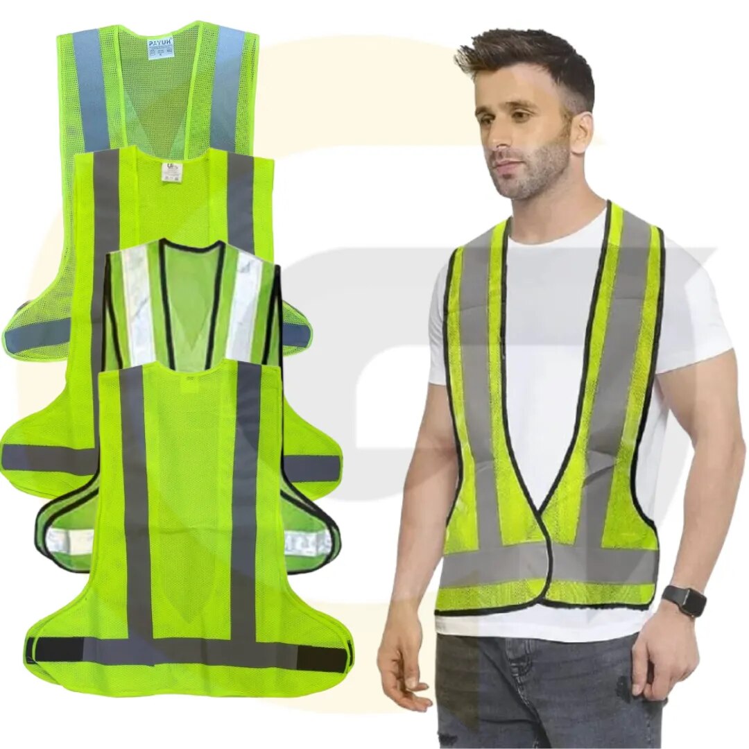 Reflective Jacket 3 Side Open – Polyester Safety Jacket | Goyal Industrial Hub Delhi image 1