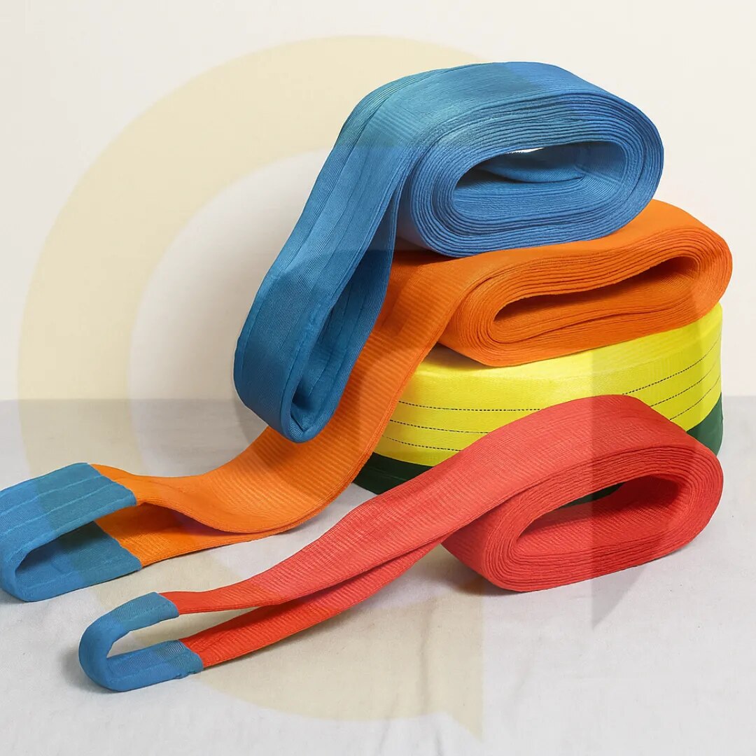Duplex Flats Polyester Webbing Slings 5Ton Capacity | Goyal Industrial Hub Delhi image 1