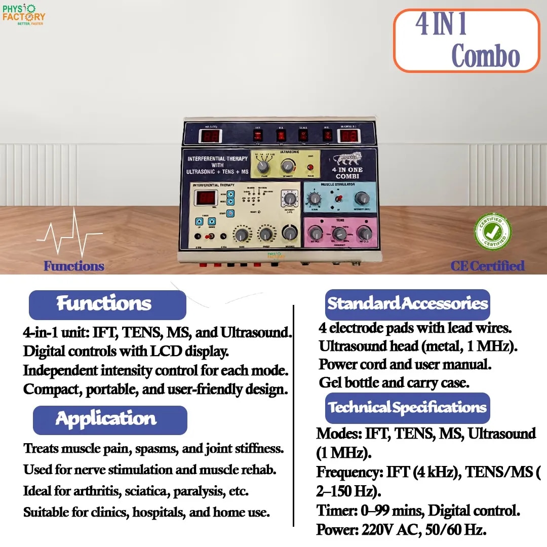 4 in 1 combo ( IFT , TENS , MS , US ) image 1