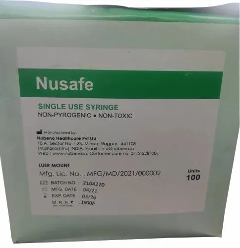 5ML Nusafe Single Use Syringe image 1