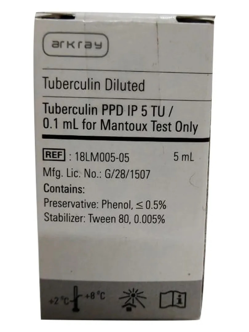 Tuberculin PPD IP 5 TU/0.1ML For Mantoux Test Only image 1