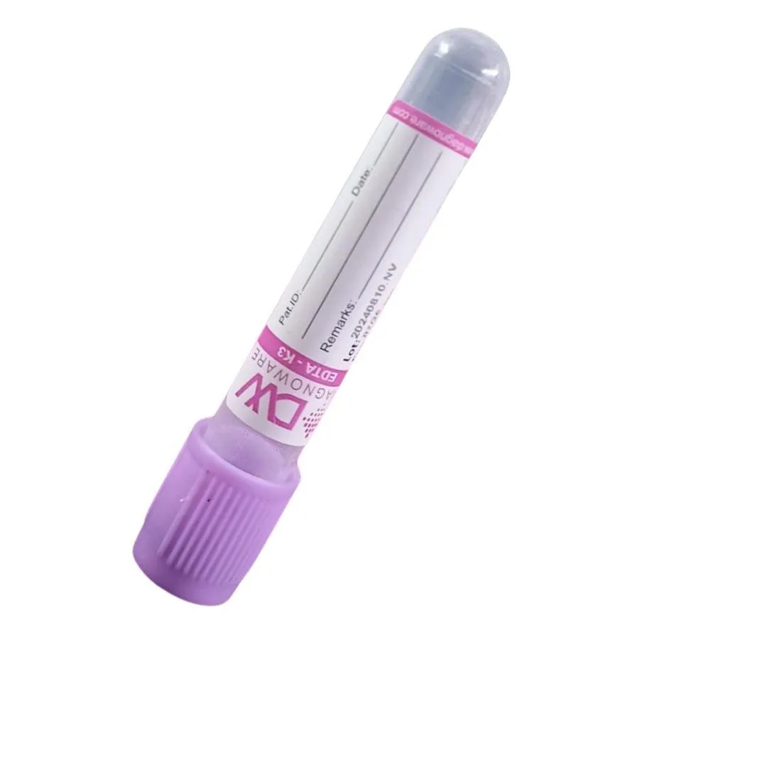 Diagnoware K3 Edta Non-Vacuum Blood Collection Tube 2ML image 1