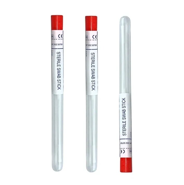 Sterile Swab Stick Red Top Pack Of 100 image 1