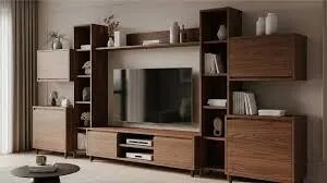 Space-Saving & Creative TV Unit Interior Solutions image 1