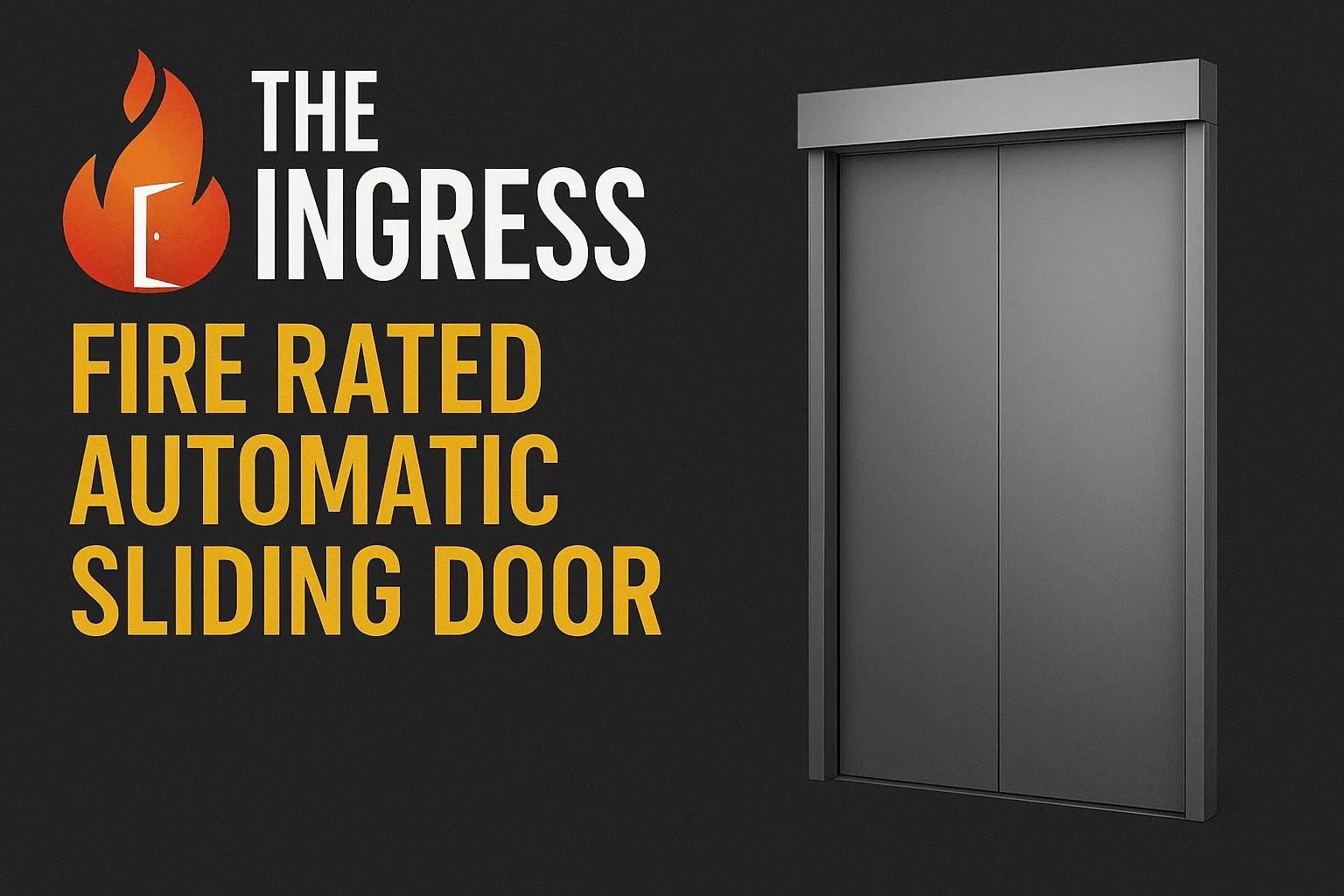 Fire Rated Automatic Sliding Door image 1