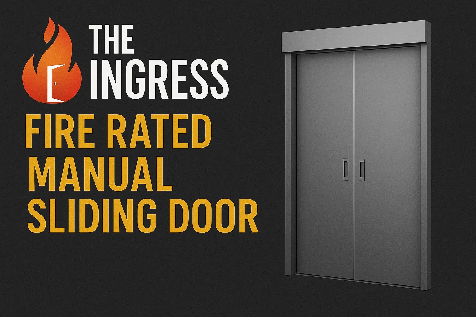 Fire Rated Manual Sliding Door image 1