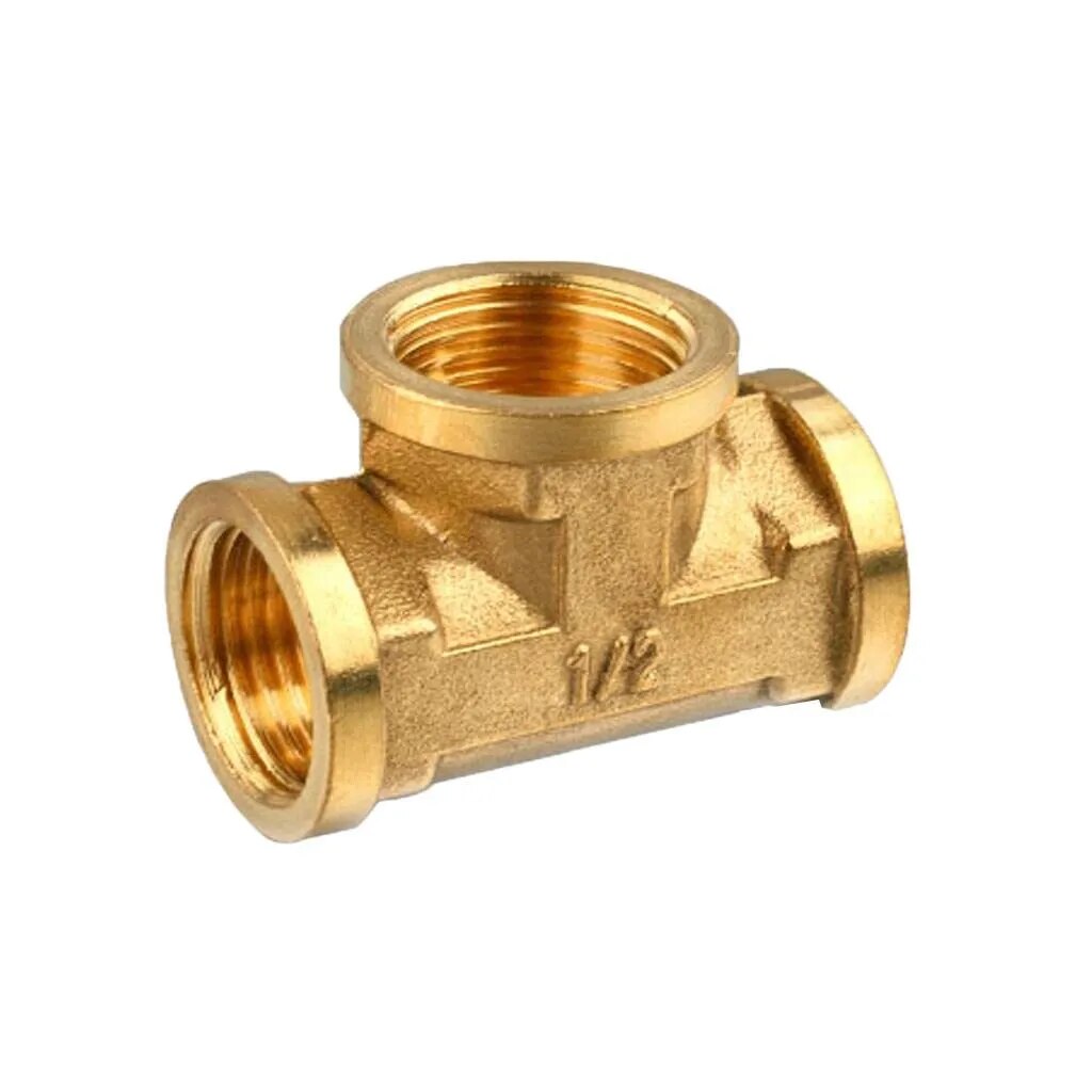 Brass Female Tee image 1