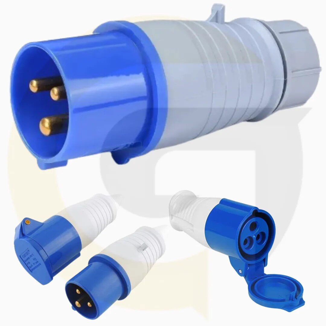 3 Pin Industrial Plug Socket ₹70 | Goyal Industrial Hub Delhi image 1