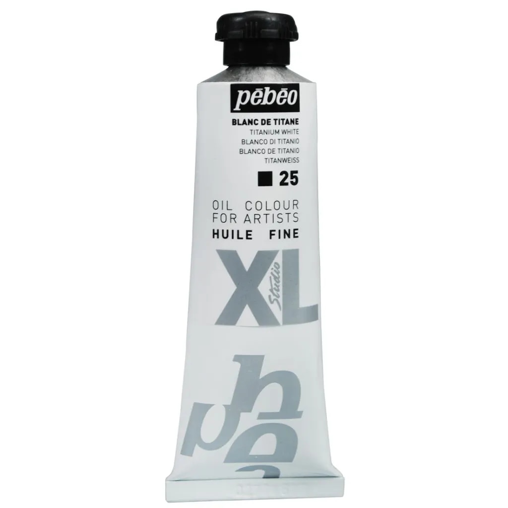 PEBEO STUDIO FINE XL OIL - TITANIUM WHITE (25) - TUBE OF 37 ML image 1