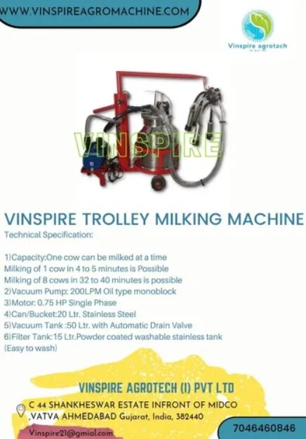 Electric Milking Machine For Cows image 1