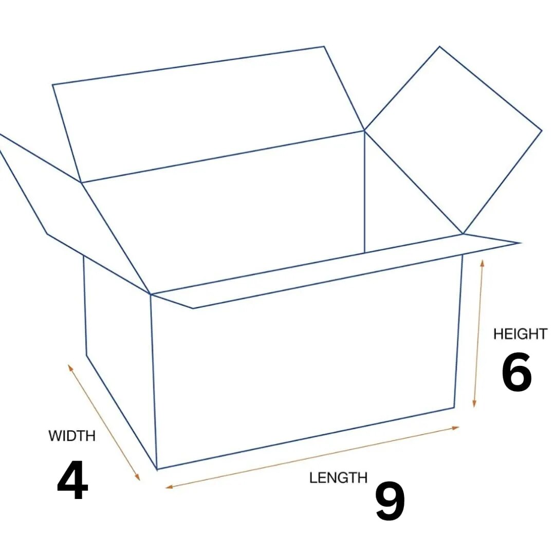 3PLY CARDBOARD BOX 9X6X4 image 1