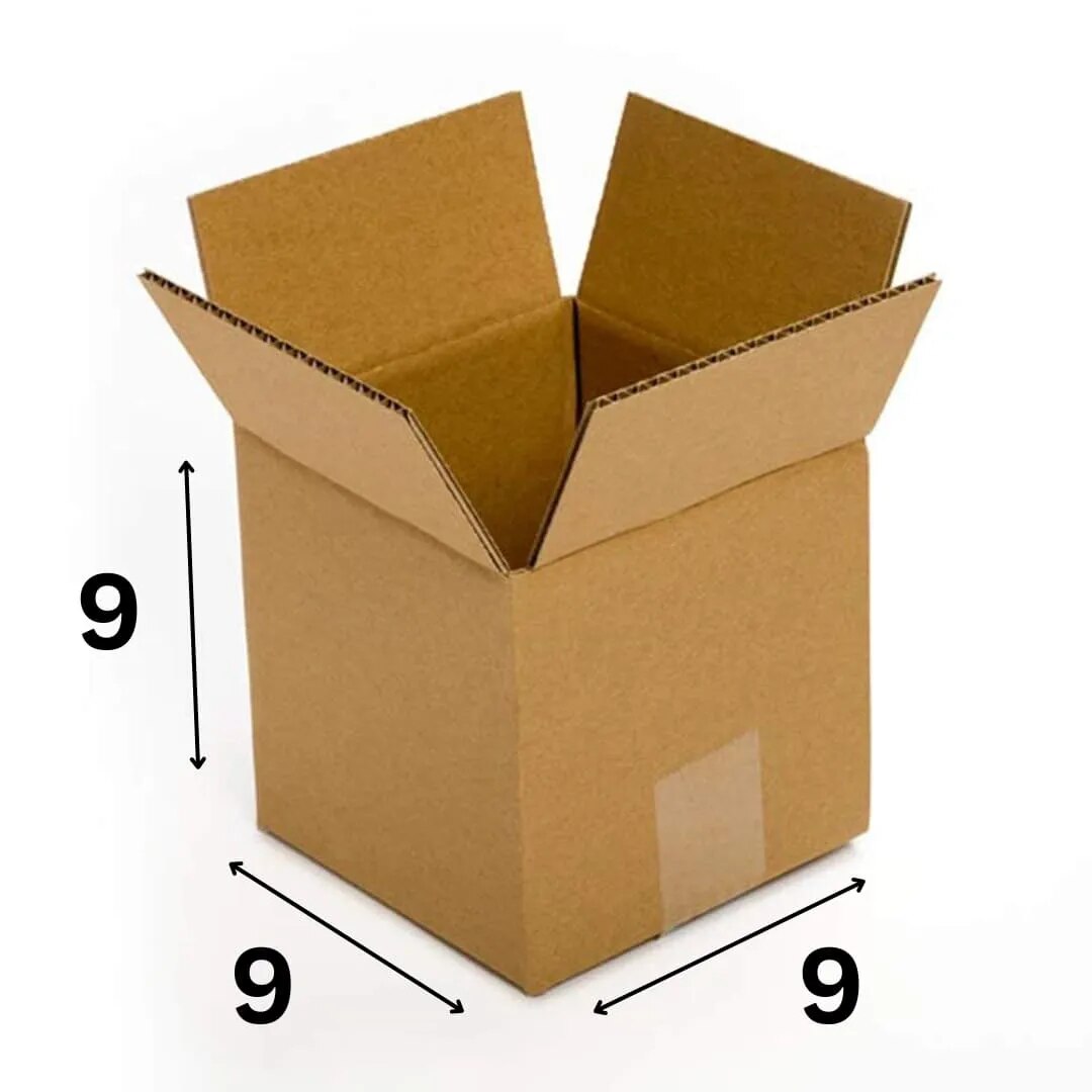 3PLY CARDBOARD BOX 9X9X9 image 1