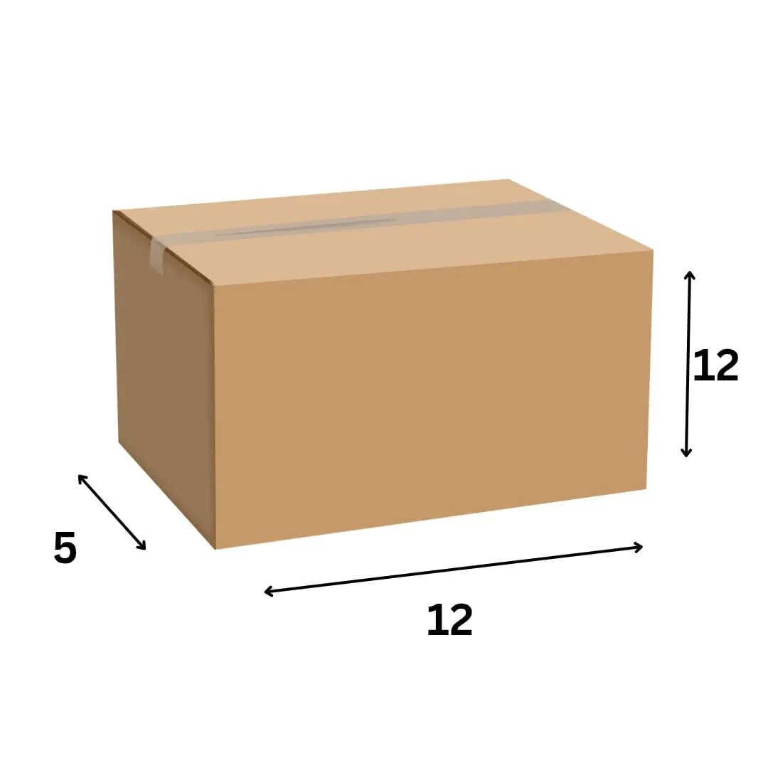 3PLY CARDBOARD BOX 12X12X5 image 1