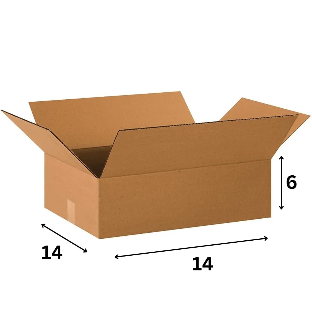 3PLY CARDBOARD BOX 14X14X6 image 1