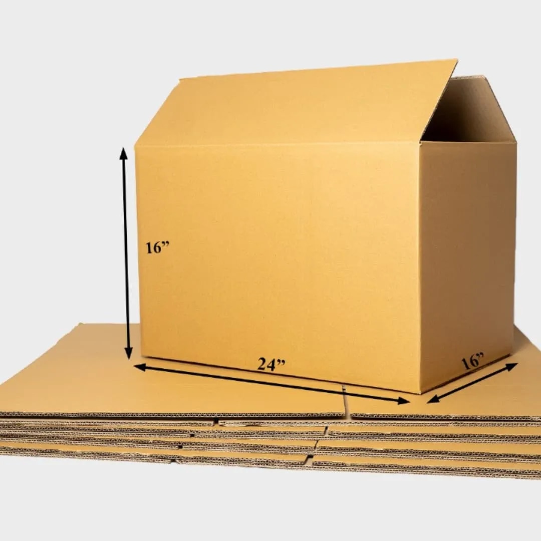 3PLY CARDBOARD BOX 24X16X16 image 1