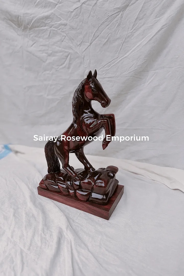 Rosewood Horse Sculpture image 1